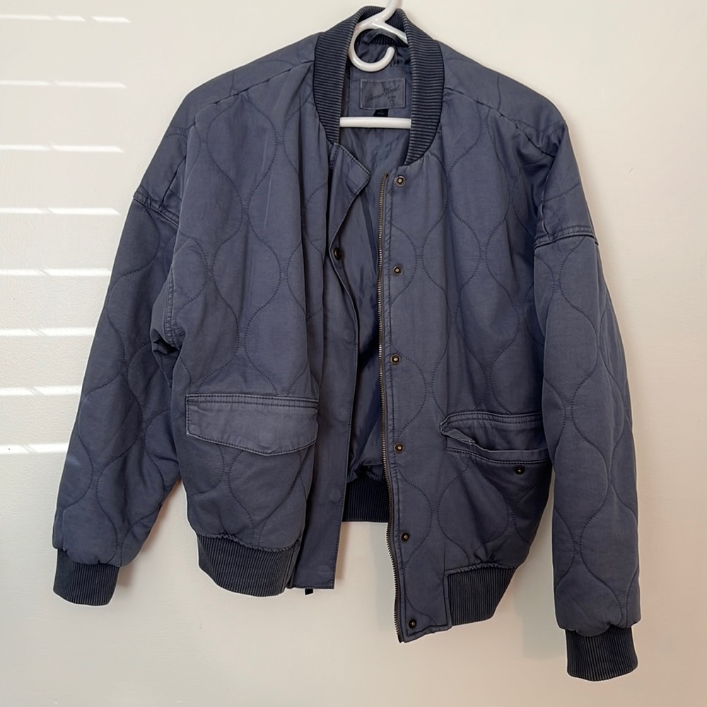 Blue bomber jacket NEVER WORN